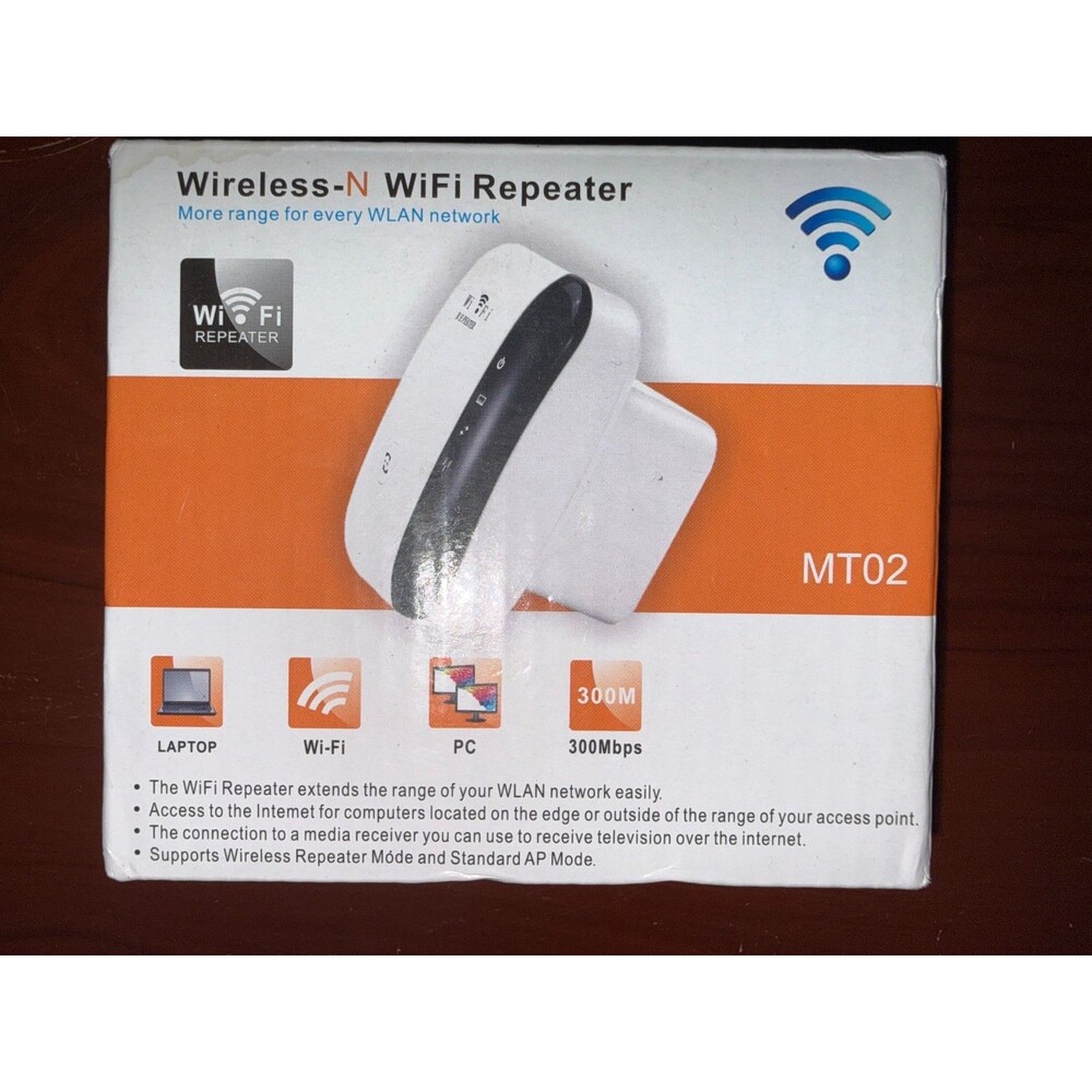 Urant Wireless-N WiFi Repeater 300Mbps Signal Booster Up to 2640sq.ft NEW IN BOX